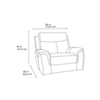 Maverick Black Lay-Z-Boy Style Fabric Power Recliner Armchair Tamla | Maverick | DFS