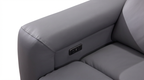 Dallas Grey Lay-Z-Boy Style Leather Power Recliner 3 Seater Sofa