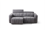 Dallas Grey Lay-Z-Boy Style Leather Power Recliner 3 Seater Sofa