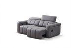Dallas Grey Lay-Z-Boy Style Leather Power Recliner 3 Seater Sofa