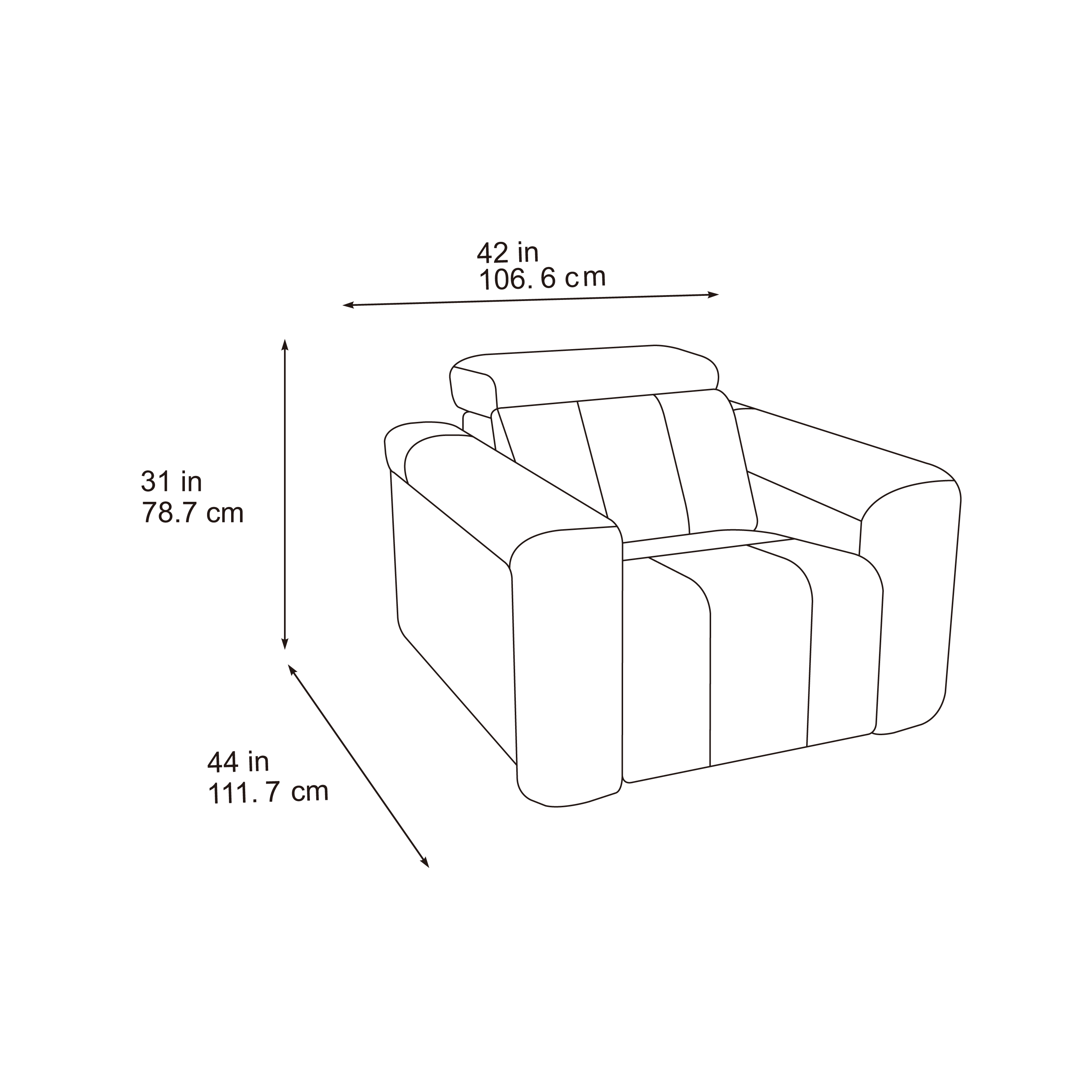 Dallas Cream Lay-Z-Boy Style Leather Power Recliner Armchair