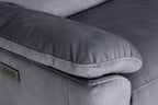 Toledo Steel Grey  Lay-Z-Boy Style Fabric Power Recliner Armchair