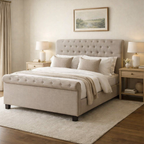 Orlando Light Grey Ottoman Double Bed