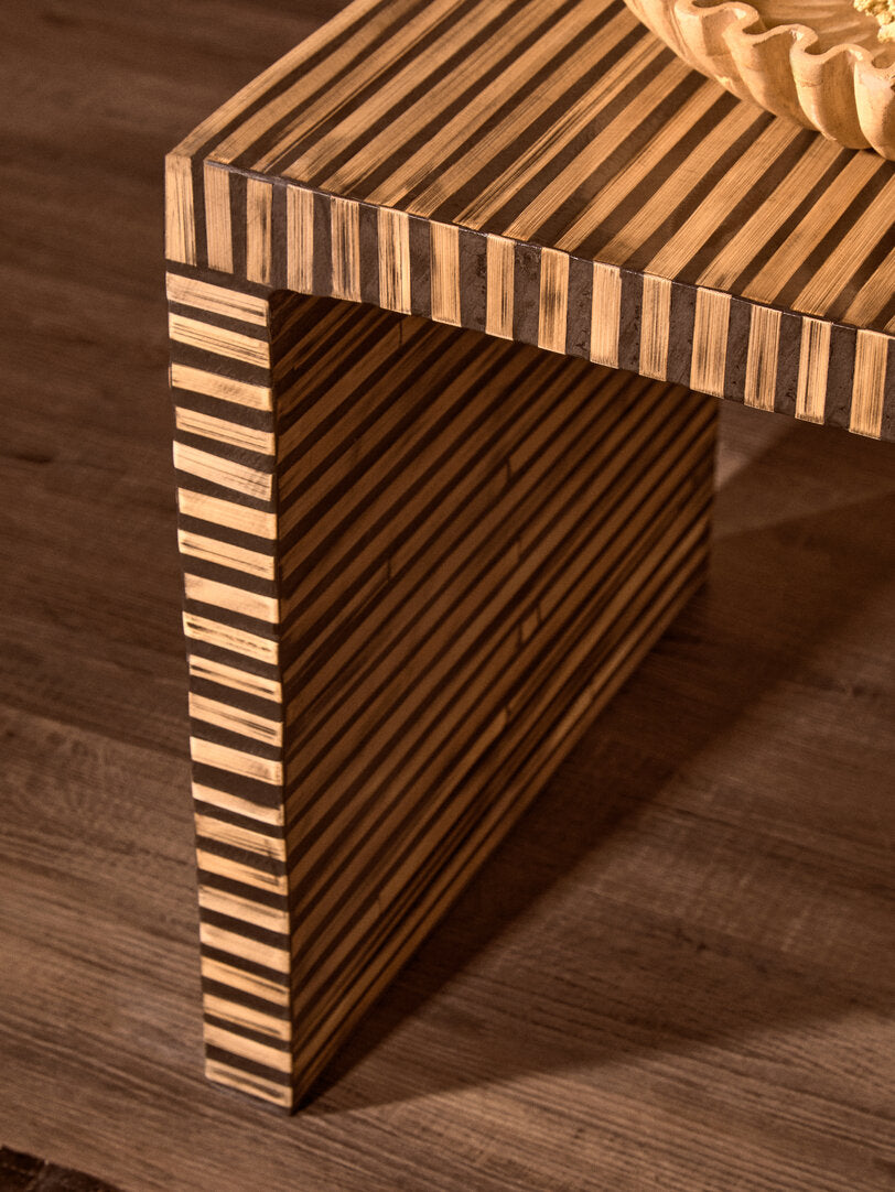 Bambusa Bamboo Inlay Side Table