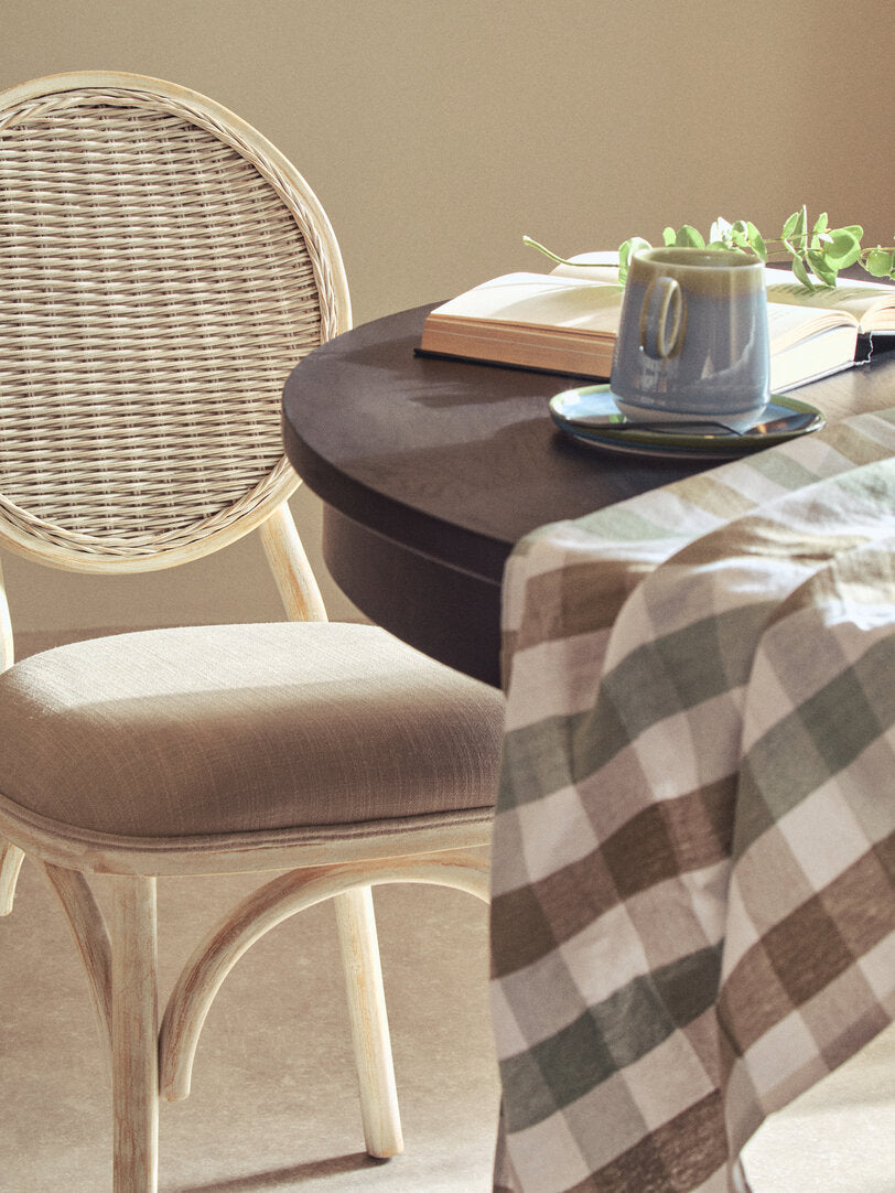 Cebu White Wash Elm Wood Dining Chair