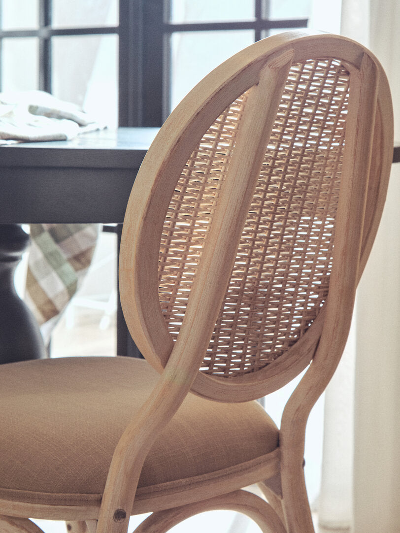 Cebu White Wash Elm Wood Dining Chair