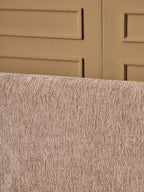 Delray Deep Stone Chenille Curved Three Seater Sofa