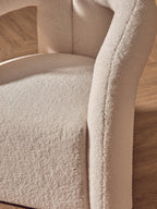 Davina Ivory Boucle Statement Chair