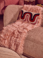 Delray Deep Stone Chenille Curved Three Seater Sofa