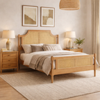 Geneva Double Rattan Bed