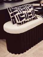 Perdoba Mango Wood Oval Dining Table in Black Finish