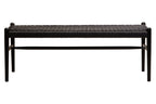 Cebu Black Rope and Elm Wood Bench