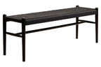 Cebu Black Rope and Elm Wood Bench
