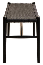 Cebu Black Rope and Elm Wood Bench