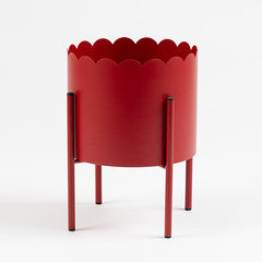 Red Scallop Planter