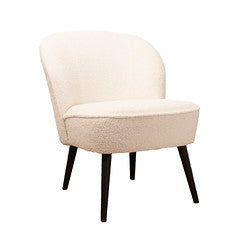 Cream Boucle Cocktail Chair