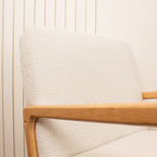 Cream Boucle Chair (Curved Arms)