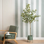 Green Scallop Planter