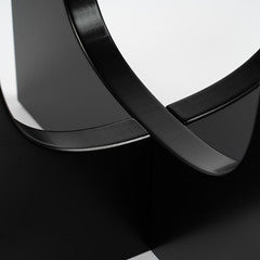 Black Round Side Table