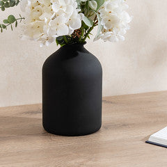 23.5Cm Vase Black