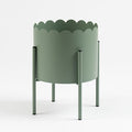 Green Scallop Planter