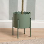 Green Scallop Planter