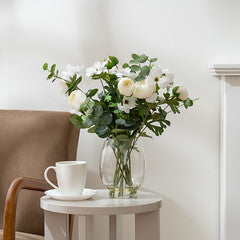 42Cm Ranunculus Arrangement In Vase