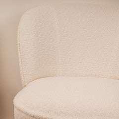 Cream Boucle Cocktail Chair