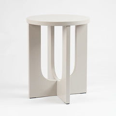 Greige Round Side Table