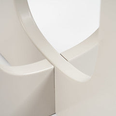 Greige Round Side Table