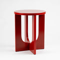 Red Round Side Table
