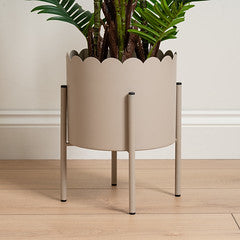 Beige Scallop Planter
