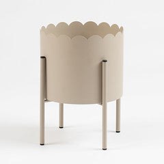 Beige Scallop Planter
