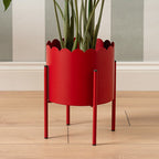 Red Scallop Planter