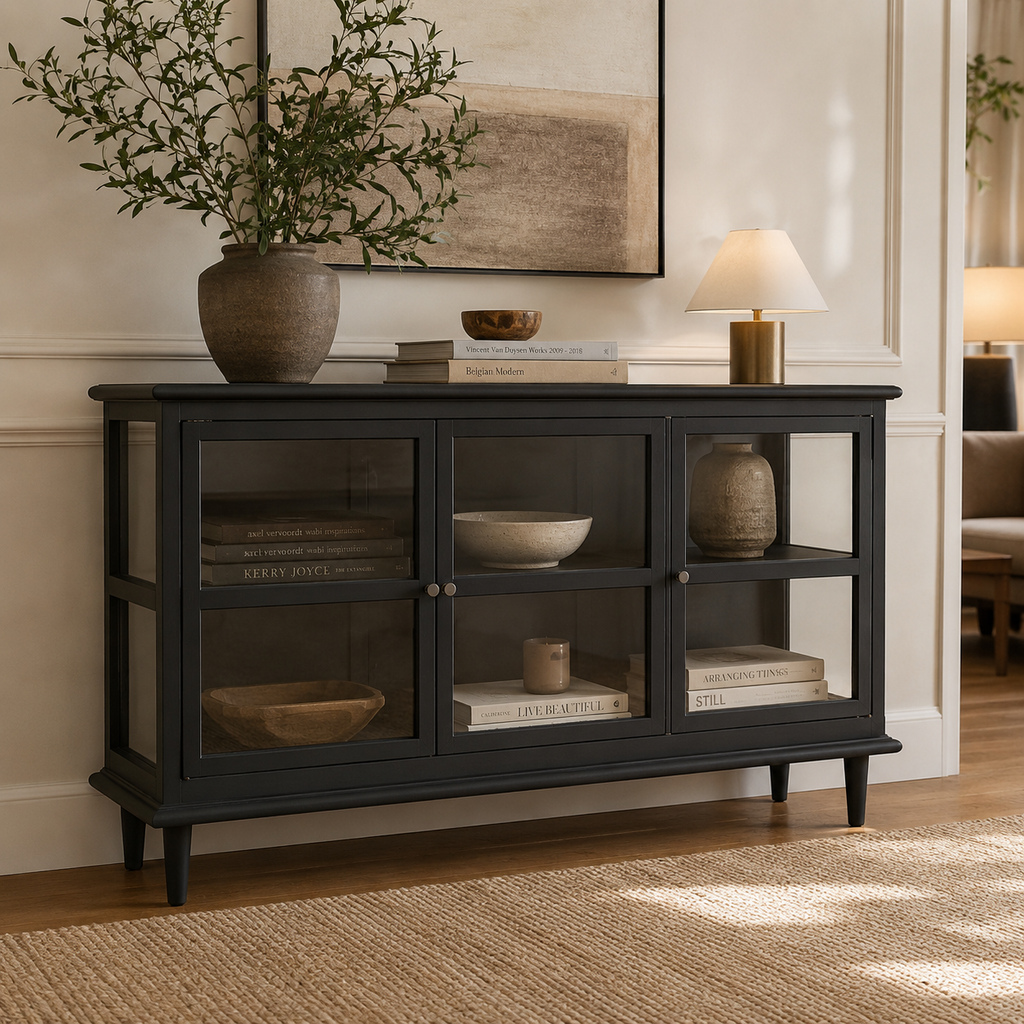 WESTPORT BLACK 3 DOOR SIDEBOARD