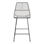 District Black Metal Wire Tapered Wire Chair