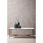 Nirav White Marble Top Coffee Table