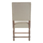 Lyon Oak Burn Whitewash Linen Dining Chair