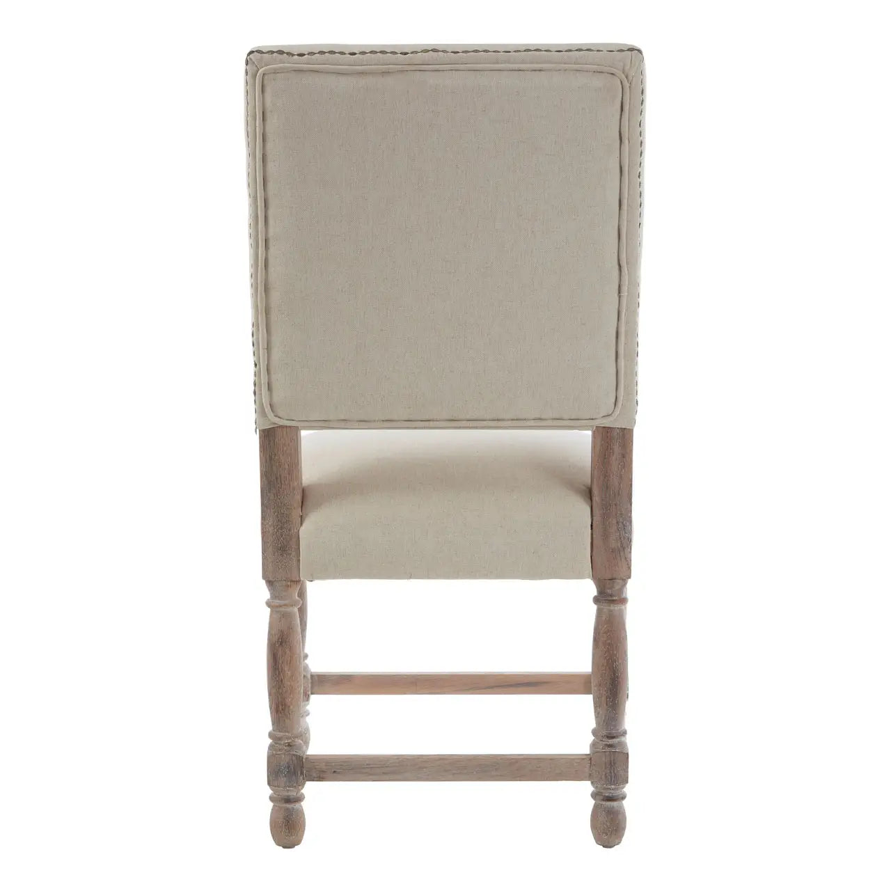 Lyon Oak Burn Whitewash Linen Dining Chair