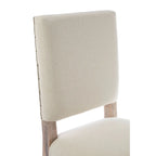 Lyon Oak Burn Whitewash Linen Dining Chair