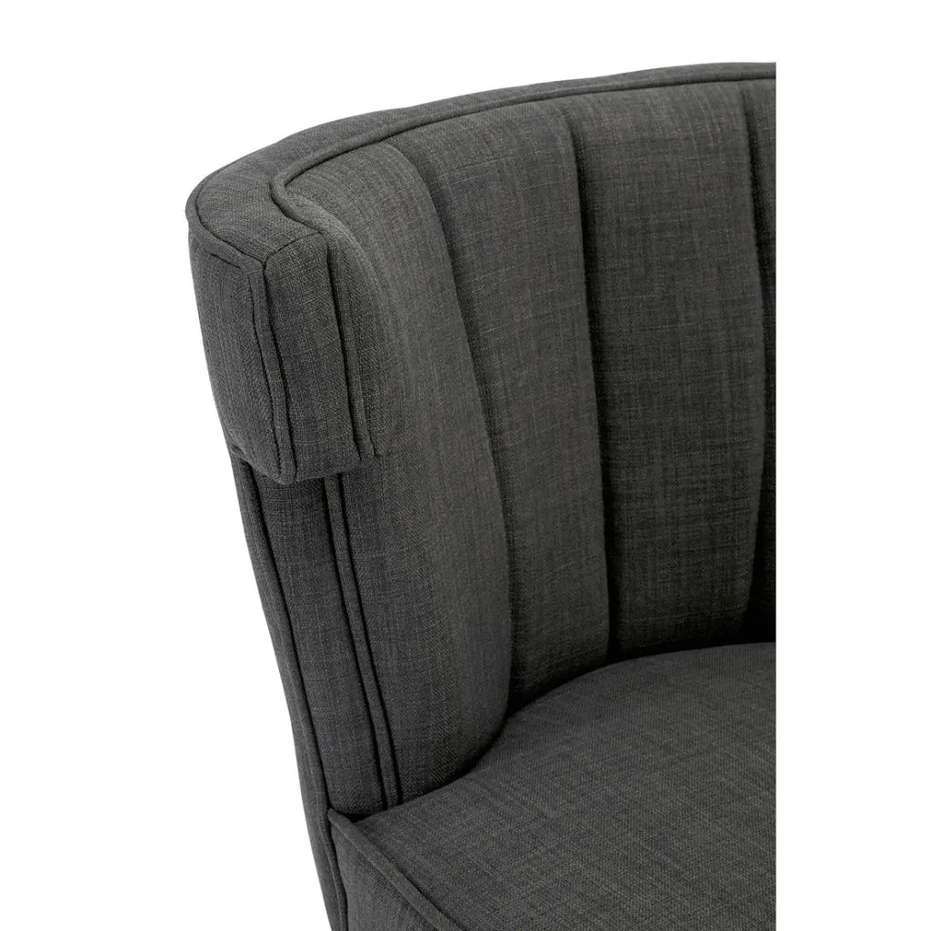 Oria Grey Polyester Dining Chair