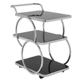 Alvaro Chrome Finish Drinks Trolley
