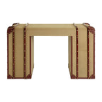 Columbus Leather Trim Canvas Desk