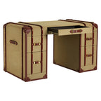 Columbus Leather Trim Canvas Desk