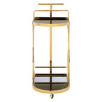 Novo 2 Tier Gold And Wavy Design Trolley