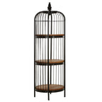 Mantis Medium Black Birdcage Shelf Unit