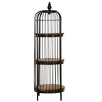 Mantis Medium Black Birdcage Shelf Unit