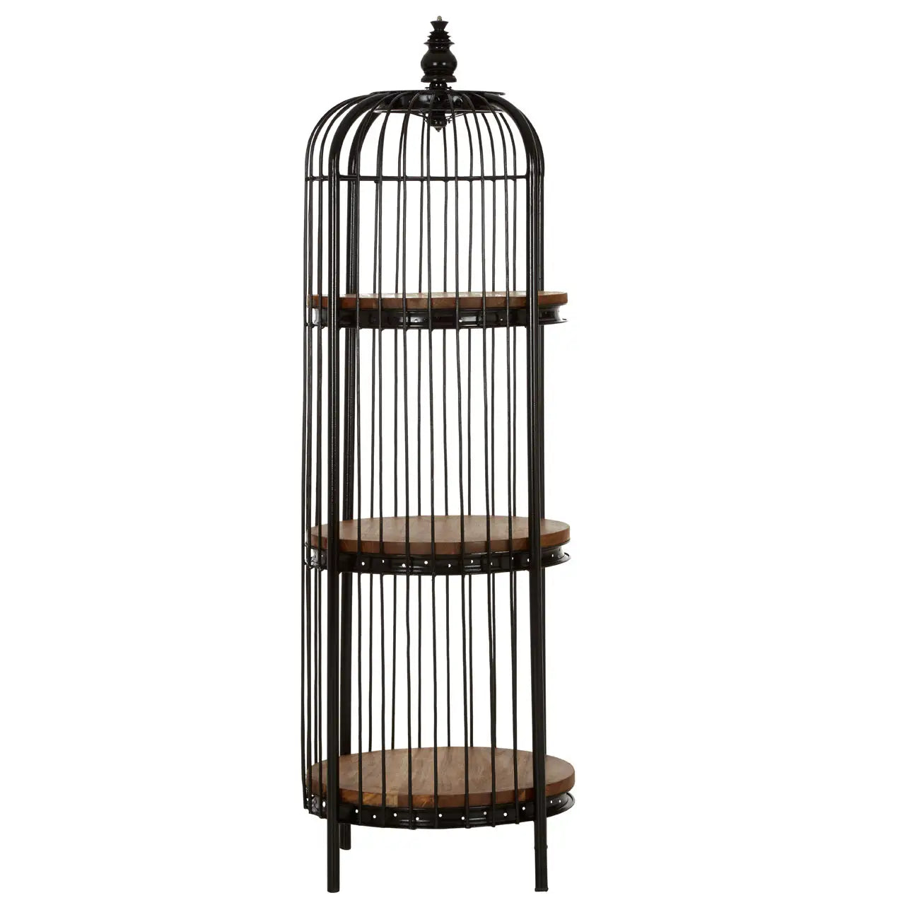 Mantis Medium Black Birdcage Shelf Unit