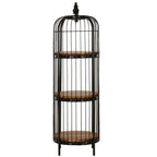 Mantis Medium Black Birdcage Shelf Unit