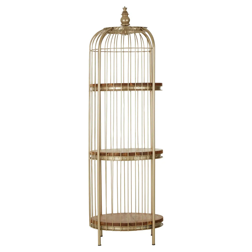 Mantis 3 Tier Champagne Gold Birdcage Unit